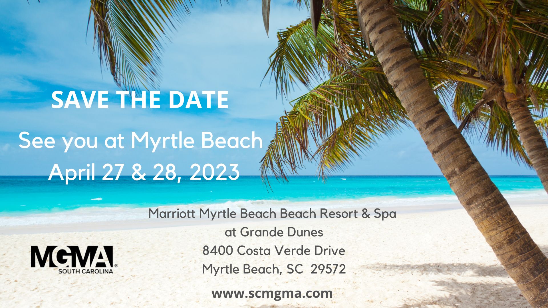 Save The Date Myrtle Beach 2023